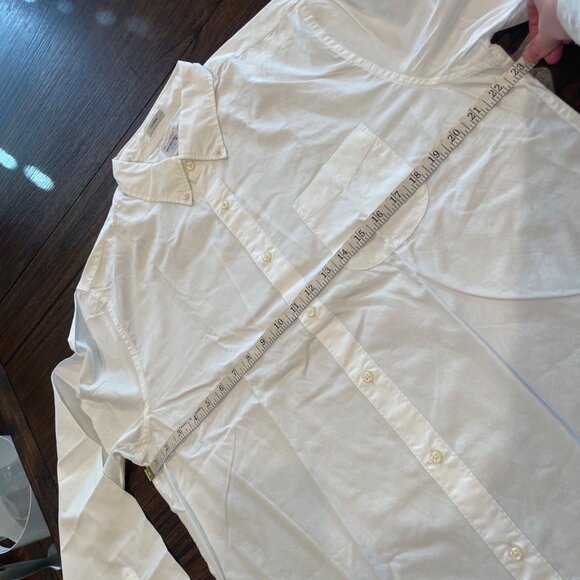 J.Crew Men's Sz L White Secret Wash Shirt Cotton Poplin Classic Fit BJ706 - Picture 9 of 12